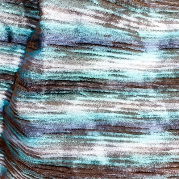 Michael Kors Blue Metallic Mini Skirt with Pockets - Picture 7 of 9